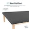 Adiroffice Rehab Therapy Mat Wood Flat Top Table. Antimicrobial Black Upholstery ADI996-05-BLK-MK - alternate 6